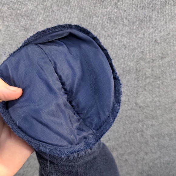 Karen Scott Womens Pullover Sweater Blue Medium Flags Nautical Shoulder Pads - Picture 5 of 13